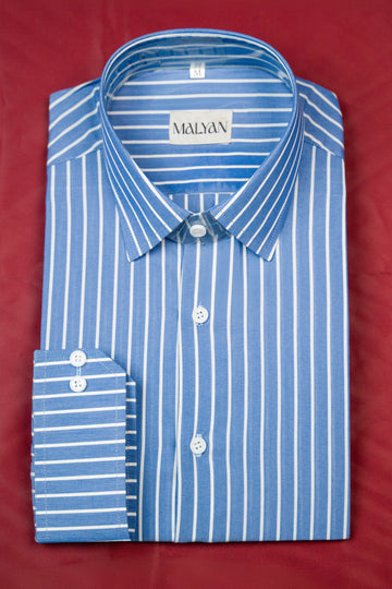 Powder Blue Stripe Shirt